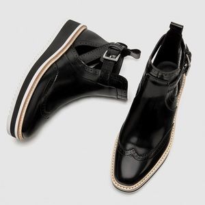 ZARA Cut Out Ankle Boot, size 37 worn once 🤗